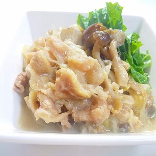 牛薄切り肉の胡麻塩煮